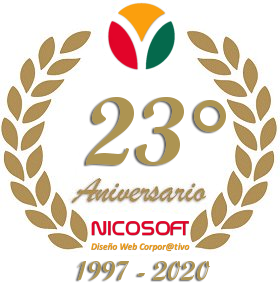 Diseño de Páginas Web NICOSOFT - 23° Aniversario